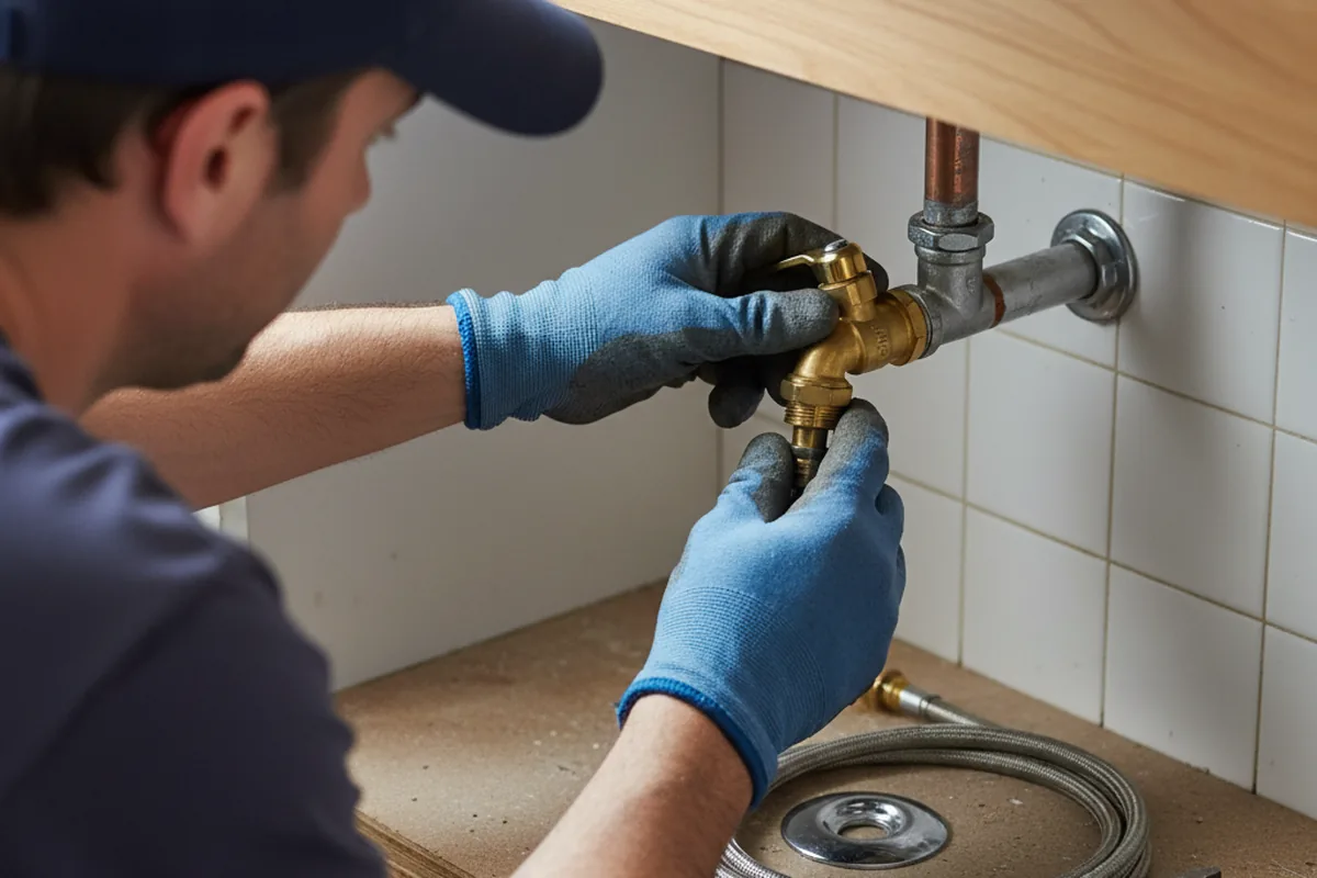 Shutoff valve and fitting work during Faucet and Fixture Repair in Bluffton